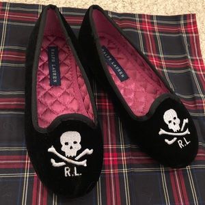 RALPH LAUREN * Velvet Loafers * Childrens